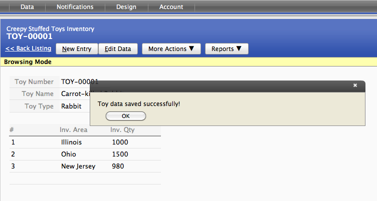 Example : Result of [Post-workflow] program